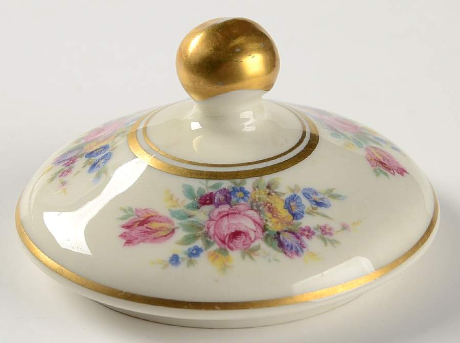 Castleton Rose Lid for Sugar Bowl by Castleton (USA)-1