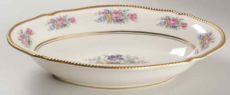 Castleton Rose 11" Oval Vegetable Bowl by Castleton (USA)-1