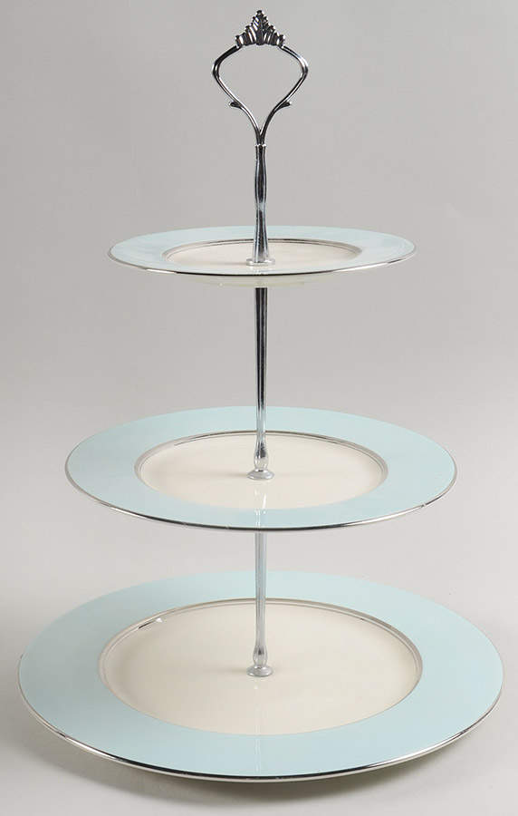 Castleton Turquoise 3 Tiered Serving Tray (DPM1,SPM1,BBM1) by Castleton (USA)-1