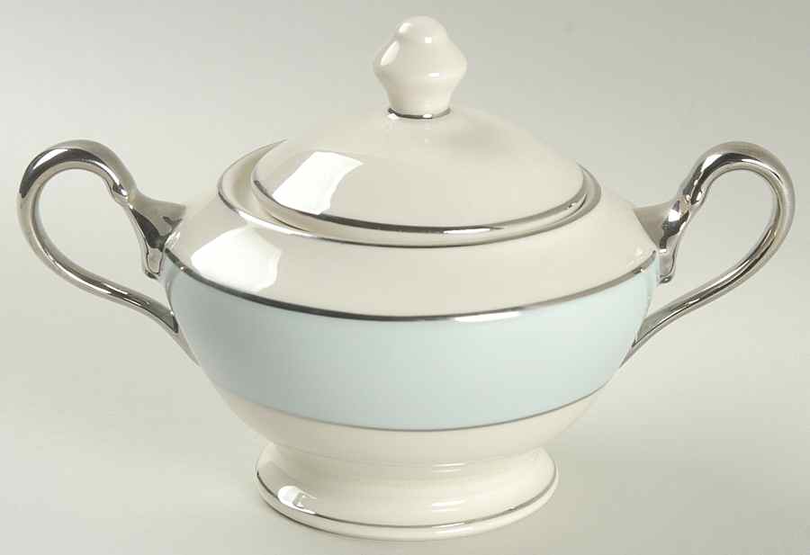 Castleton Turquoise Sugar Bowl & Lid by Castleton (USA)-1