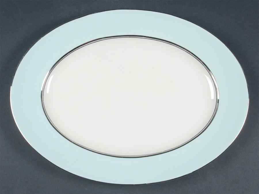 Castleton Turquoise 13" Oval Serving Platter by Castleton (USA)-1