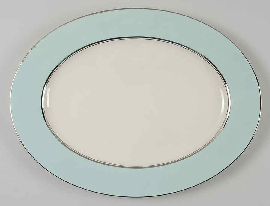Castleton Turquoise 15" Oval Serving Platter by Castleton (USA)-1