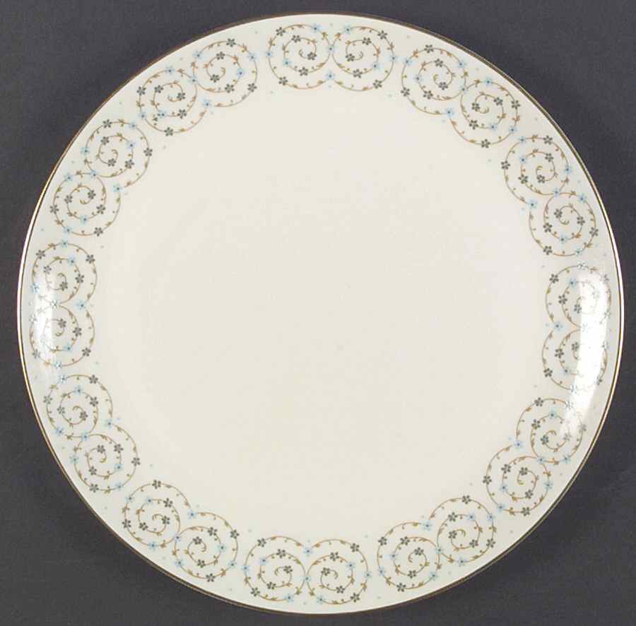 Classic Scroll Dinner Plate by Castleton (USA)-1