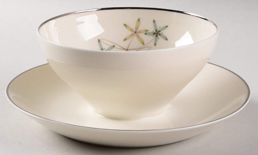 Constellation Gravy Boat with Attached Underplate by Castleton (USA)-1