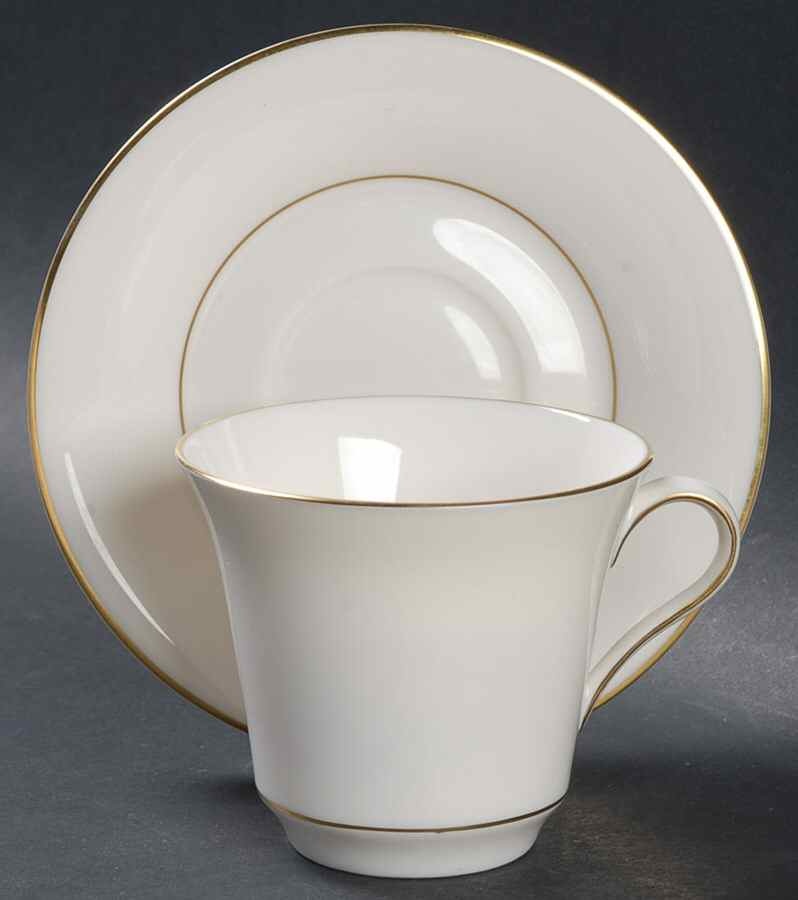 Concerto Flat Cup & Saucer Set by Castleton (USA)-1