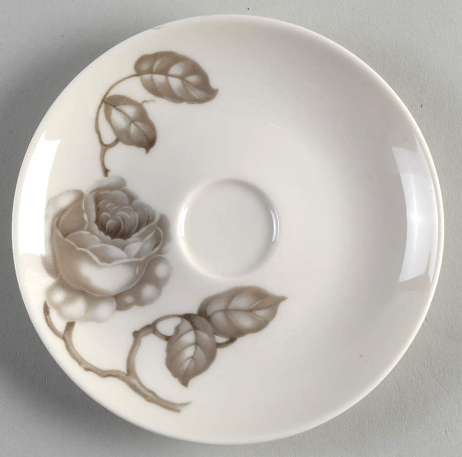 Dawn Rose Saucer for Flat Demitasse Cup by Castleton (USA)-1