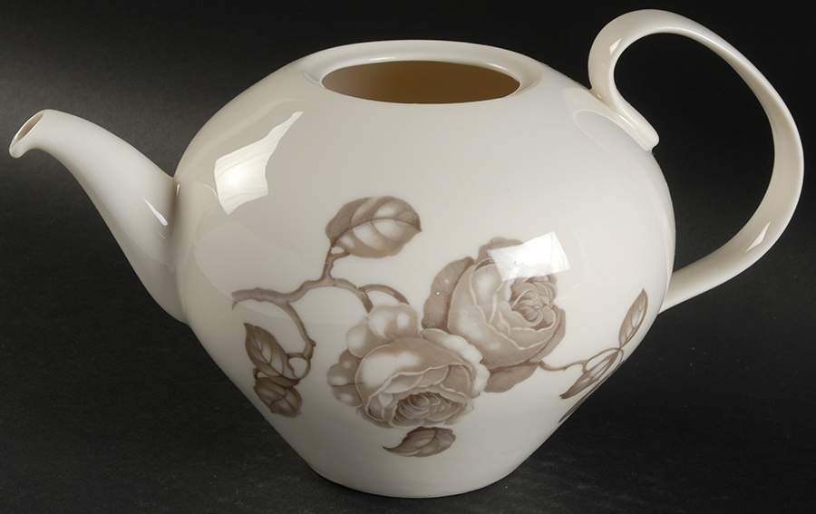 Dawn Rose Teapot No Lid by Castleton (USA)-1