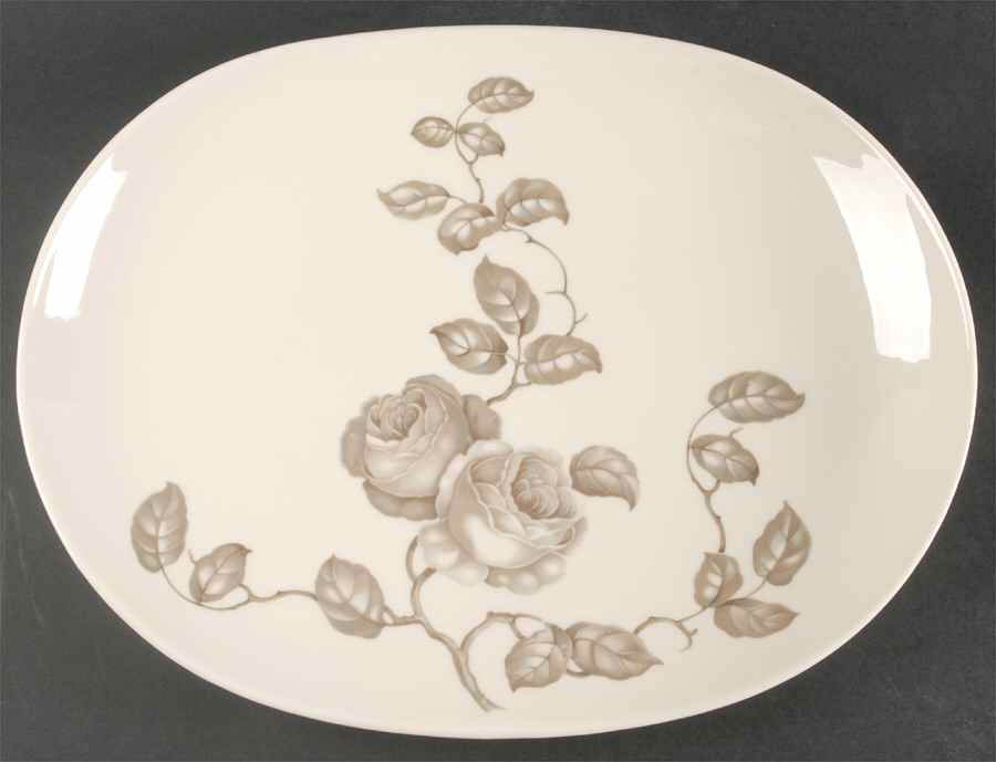 Dawn Rose 15" Oval Serving Platter by Castleton (USA)-1
