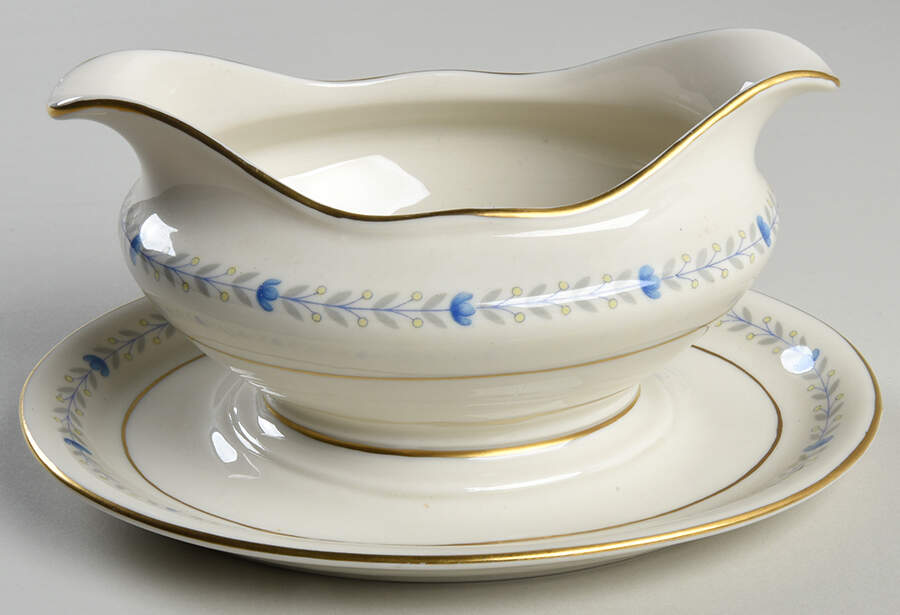 Devon Gravy Boat with Attached Underplate by Castleton (USA)-1