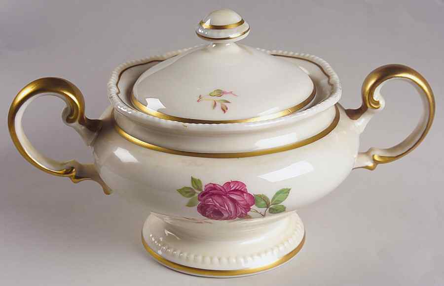 Dolly Madison Sugar Bowl & Lid by Castleton (USA)-1