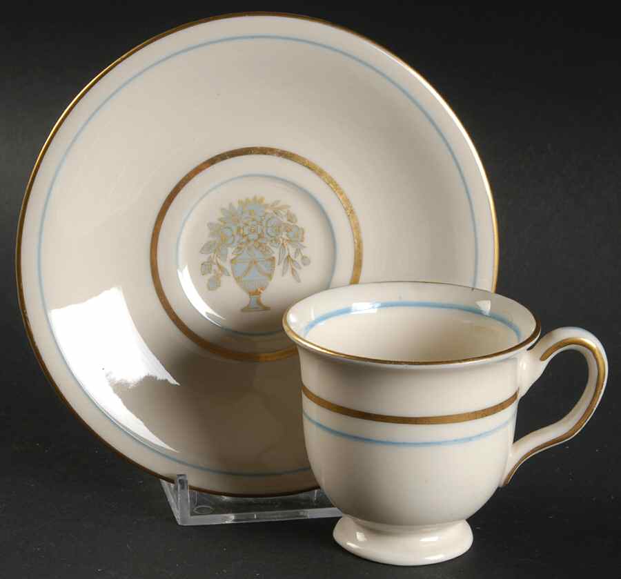 Dorset Flat Demitasse Cup & Saucer Set by Castleton (USA)-1