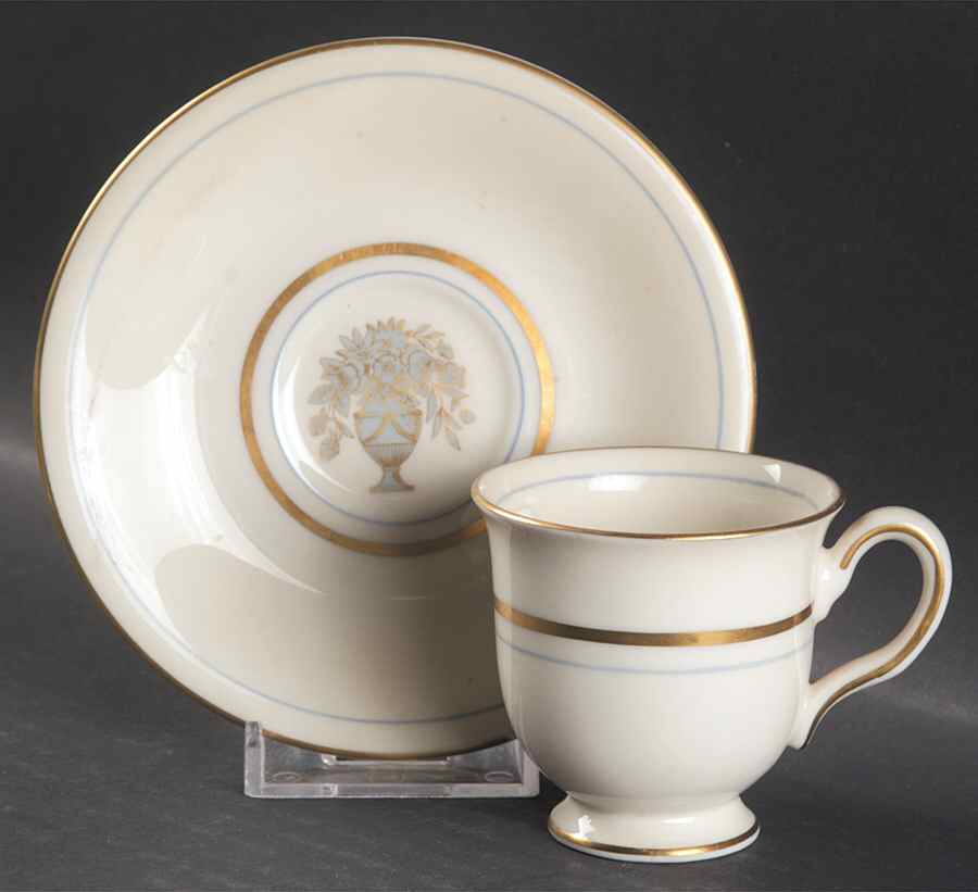 Dorset Footed Demitasse Cup & Saucer Set by Castleton (USA)-1