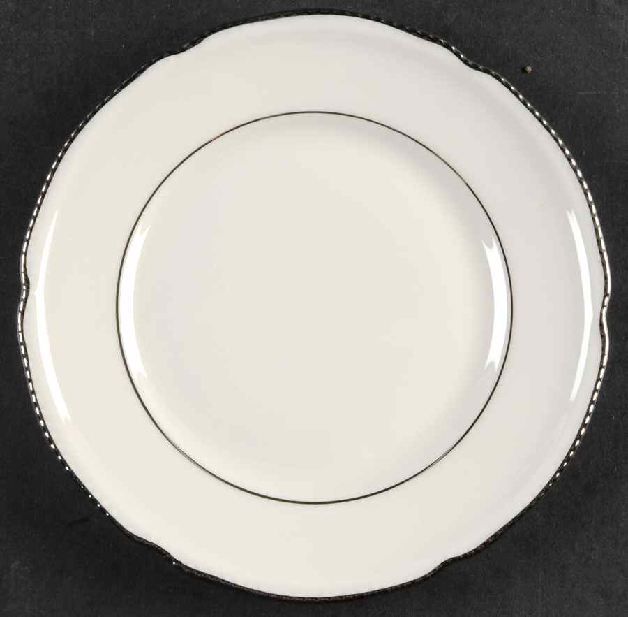Empire (No Wreath, Platinum Trim) Bread & Butter Plate by Castleton (USA)-1