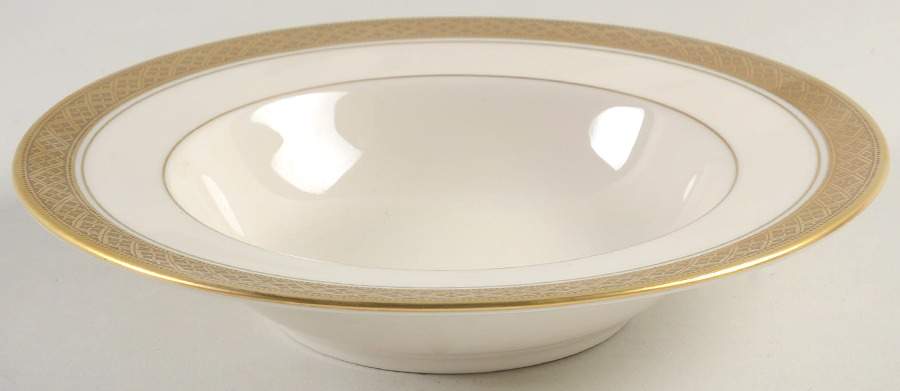 Evening Reflections Gold Rim Soup Bowl by Castleton (USA)-1