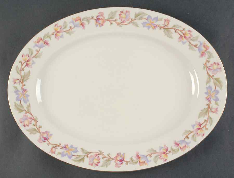 Fantasy 15" Oval Serving Platter by Castleton (USA)-1