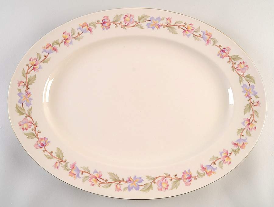 Fantasy 18" Oval Serving Platter by Castleton (USA)-1