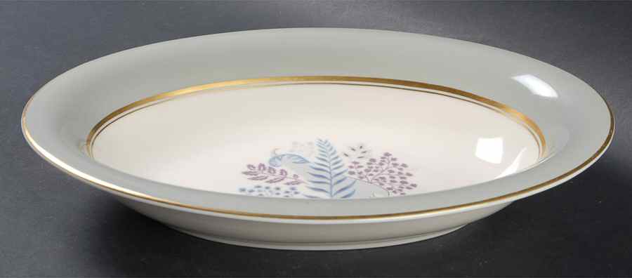 Fernmere 10" Oval Vegetable Bowl by Castleton (USA)-1