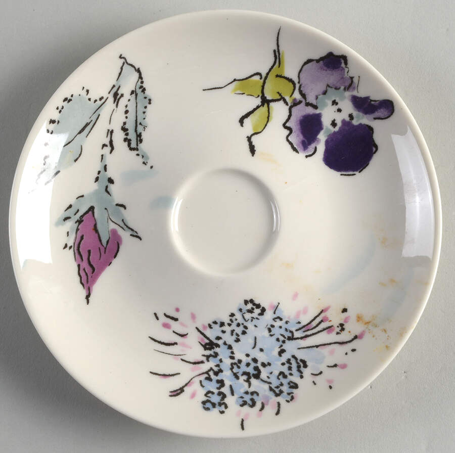 French Garden Saucer for Flat Cup by Castleton (USA)-1