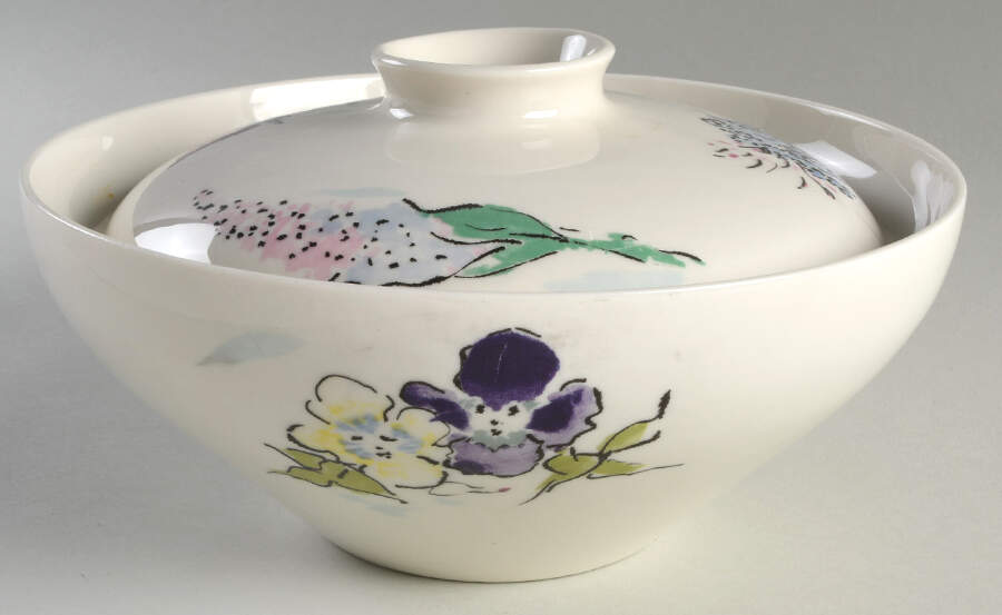 French Garden Round Covered Vegetable by Castleton (USA)-1