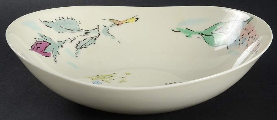 French Garden 9" Oval Vegetable Bowl by Castleton (USA)-1