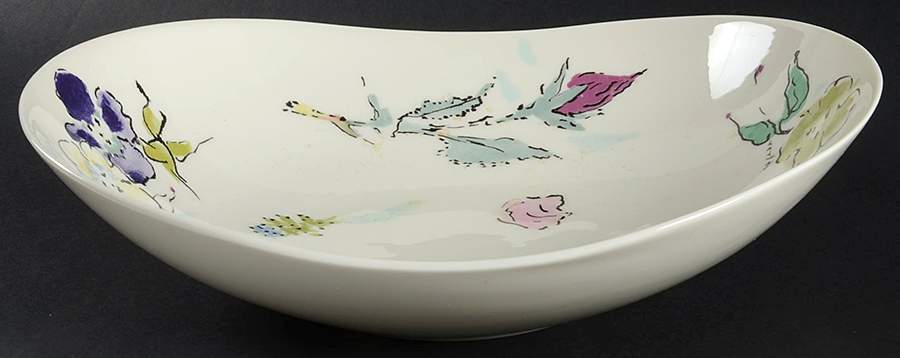 French Garden 11" Oval Vegetable Bowl by Castleton (USA)-1