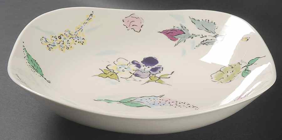 French Garden Square Salad Serving Bowl by Castleton (USA)-1