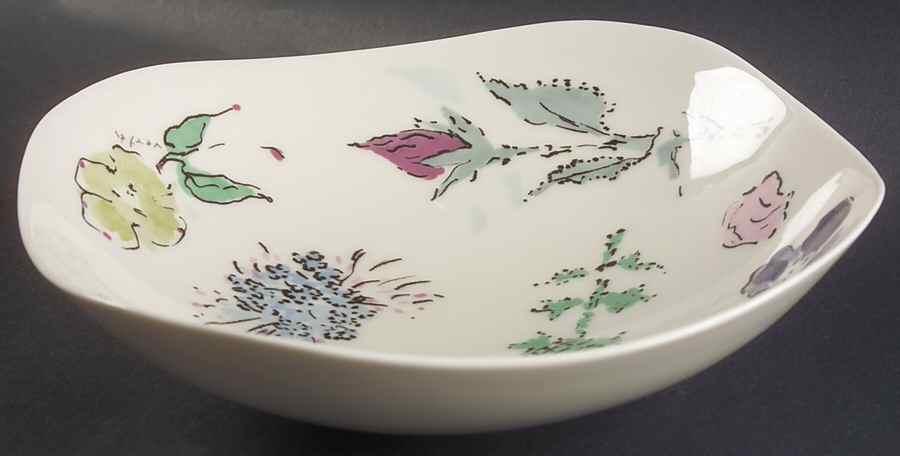 French Garden 9" Square Vegetable Bowl by Castleton (USA)-1
