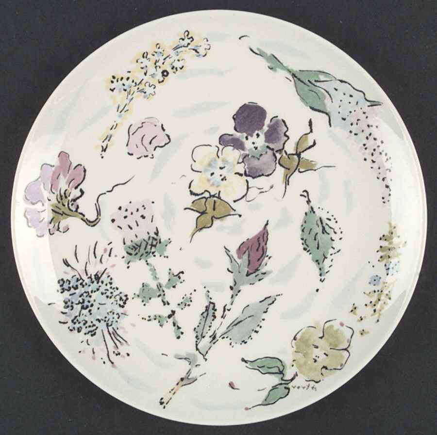 French Garden Dinner Plate by Castleton (USA)-1