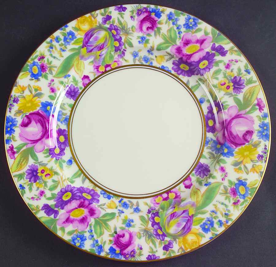 Garden Caprice (Smooth) Luncheon Plate by Castleton (USA)-1