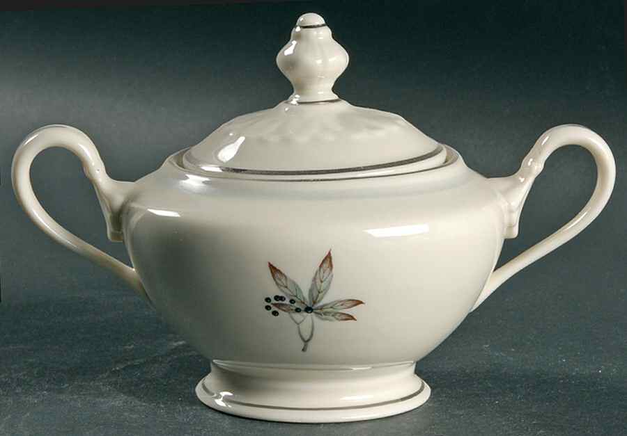 Glenwood Sugar Bowl & Lid by Castleton (USA)-1