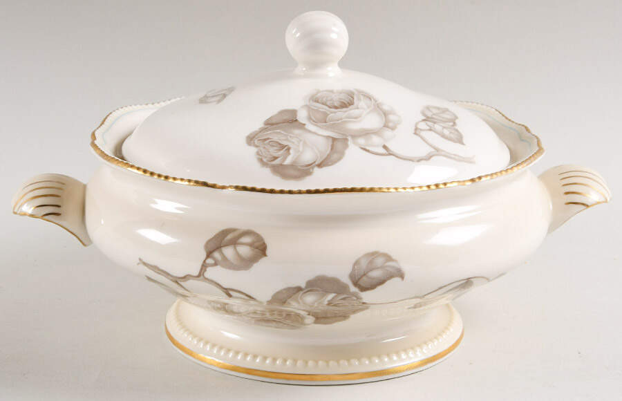 Gloria Round Covered Vegetable by Castleton (USA)-1