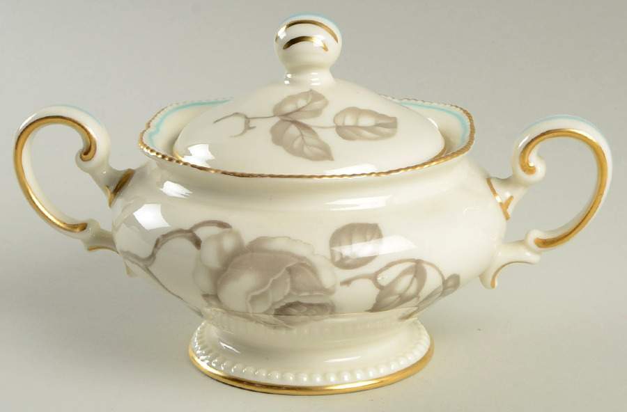 Gloria Sugar Bowl & Lid by Castleton (USA)-1