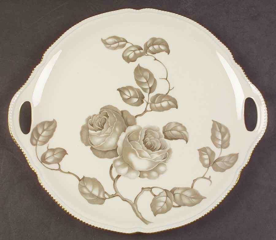 Gloria Handled Cake Plate by Castleton (USA)-1