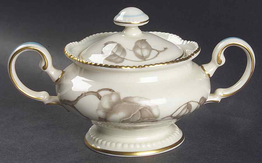 Gloria Sugar Bowl & Lid by Castleton (USA)-1