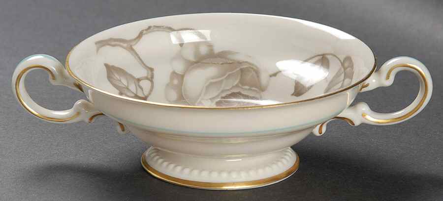 Gloria Footed Cream Soup Bowl by Castleton (USA)-1