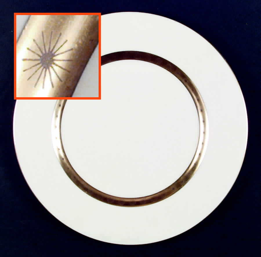 Golden Classic Dinner Plate by Castleton (USA)-1