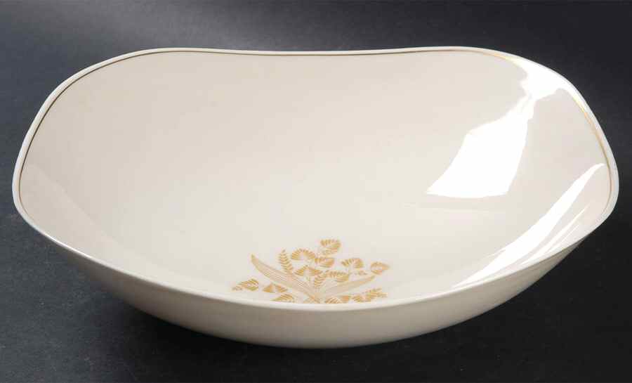 Golden Meadow 9" Square Vegetable Bowl by Castleton (USA)-1