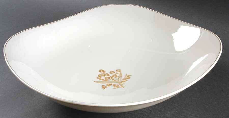 Golden Meadow Square Salad Serving Bowl by Castleton (USA)-1
