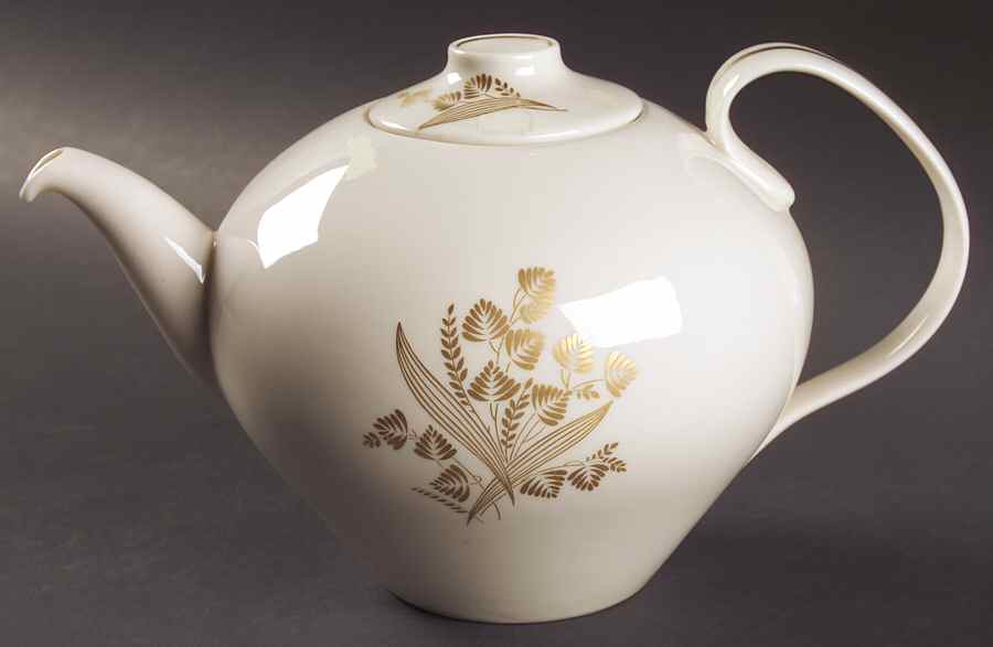 Golden Meadow Teapot & Lid by Castleton (USA)-1