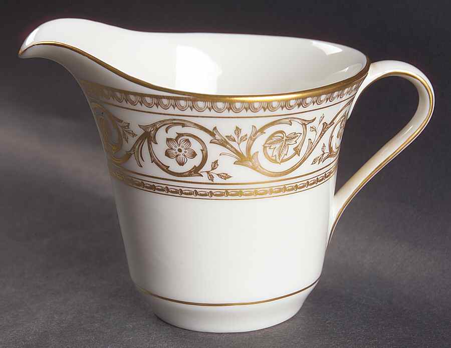 Golden Scroll Creamer by Castleton (USA)-1