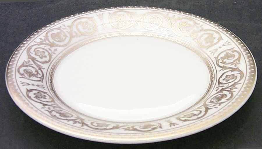 Golden Scroll Bread & Butter Plate by Castleton (USA)-1
