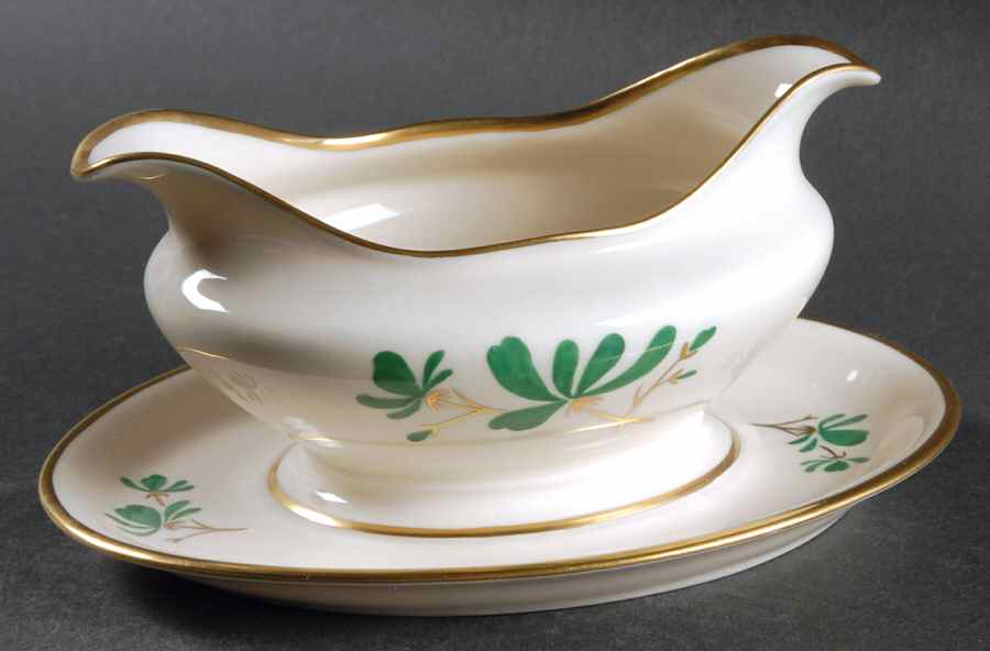 Granby Gravy Boat with Attached Underplate by Castleton (USA)-1