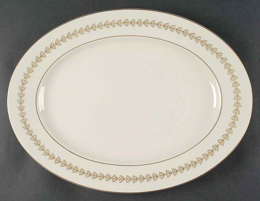 Grosvenor 15" Oval Serving Platter by Castleton (USA)-1