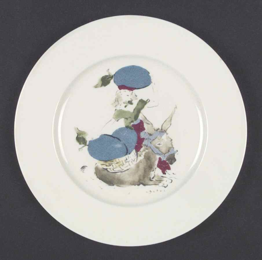 Harvest (Scenes, Rim) Luncheon Plate by Castleton (USA)-1
