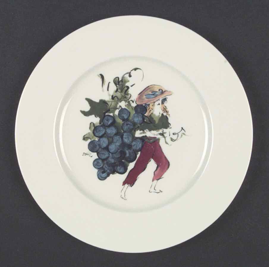 Harvest (Scenes, Rim) Luncheon Plate by Castleton (USA)-1