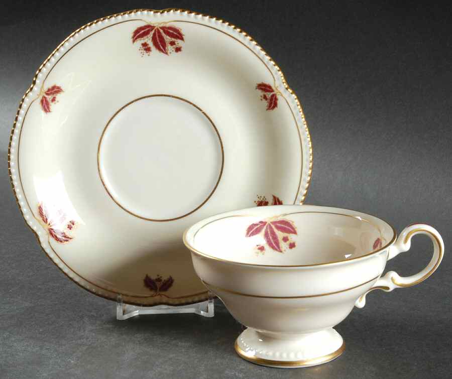 Jubilee Footed Cup & Saucer Set by Castleton (USA)-1
