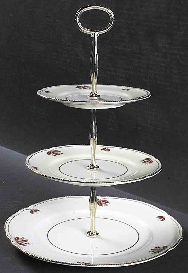 Jubilee 13 7/8"-14 1/4" 3-Tiered Serving Tray(DP,SP,BB) HC by Castleton (USA)-1
