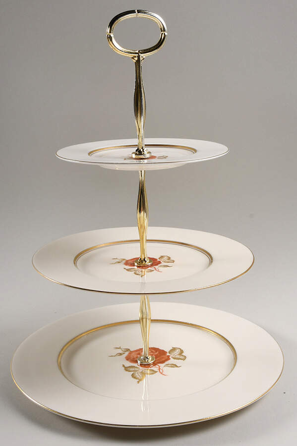 June 13 7/8"-14 1/4" 3-Tiered Serving Tray(DP,SP,BB) HC by Castleton (USA)-1