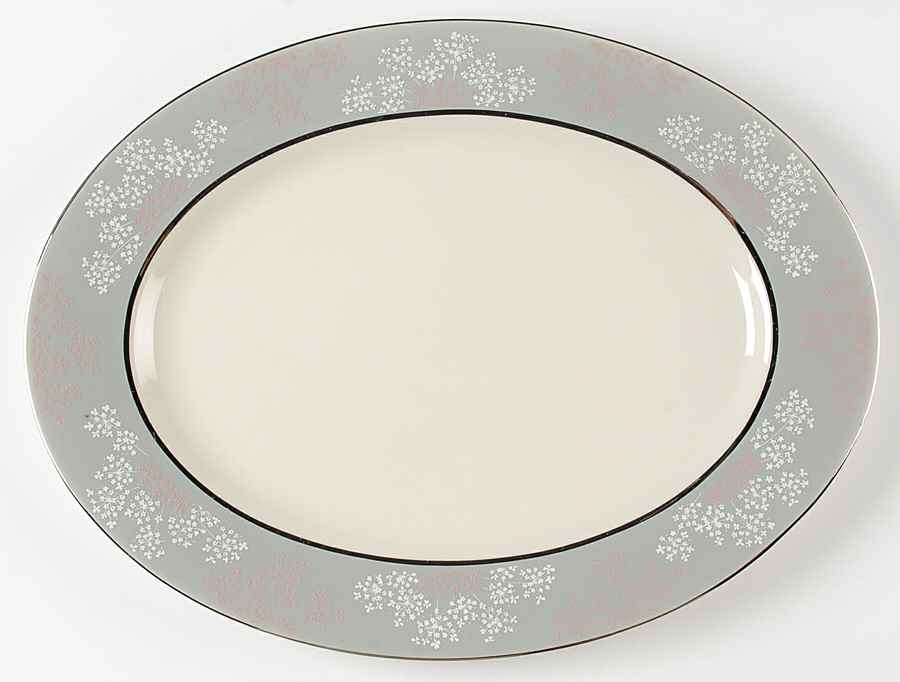 Lace 15" Oval Serving Platter by Castleton (USA)-1