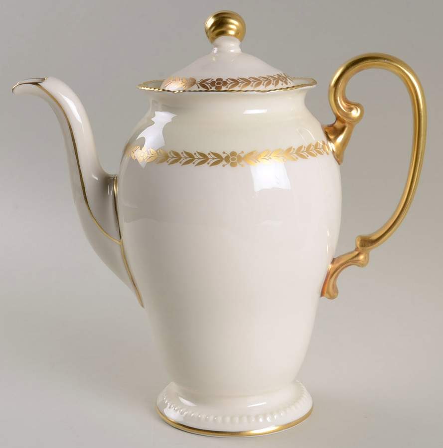 Laurel Coffee Pot & Lid by Castleton (USA)-1